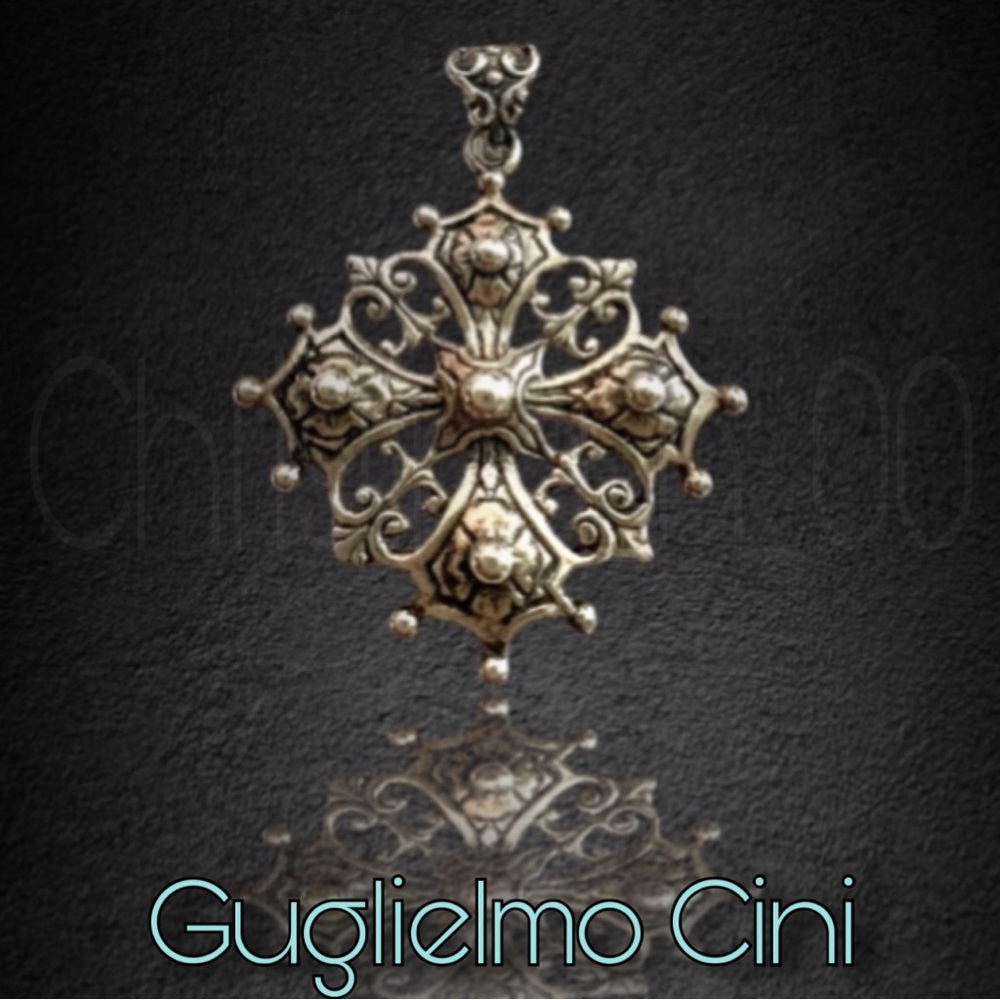 Guglielmo Cini renaissance cross sterling silver RARE